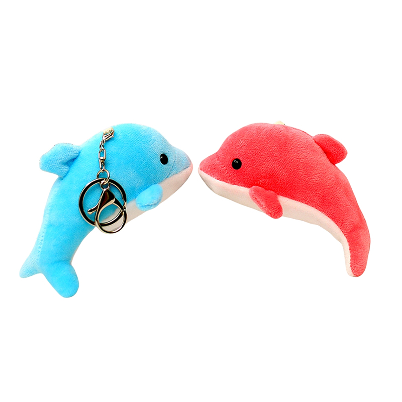 Dolphin Cheap Promotional Soft Stuffed Plush Keychain Mini Toys