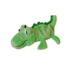 Green aligator soft mini plush custom stuffed toy with zipper keychain