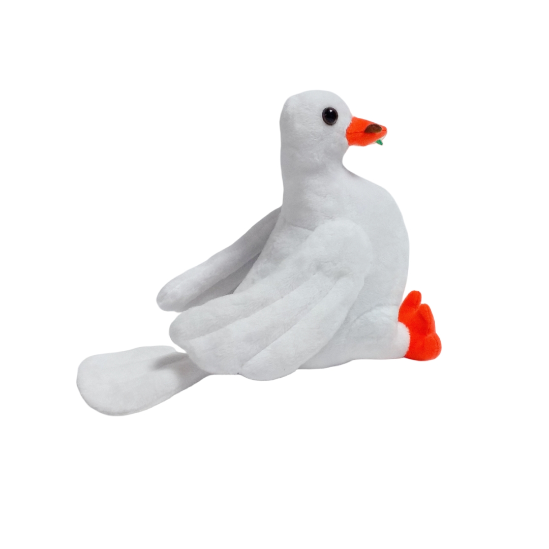 White Pigeon Plush Peace Bird Soft Custom Animal Toy