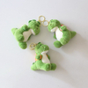 Dinosuar Mini Doll Plush Soft Green Stuffed Custom Animal Toy Keychain
