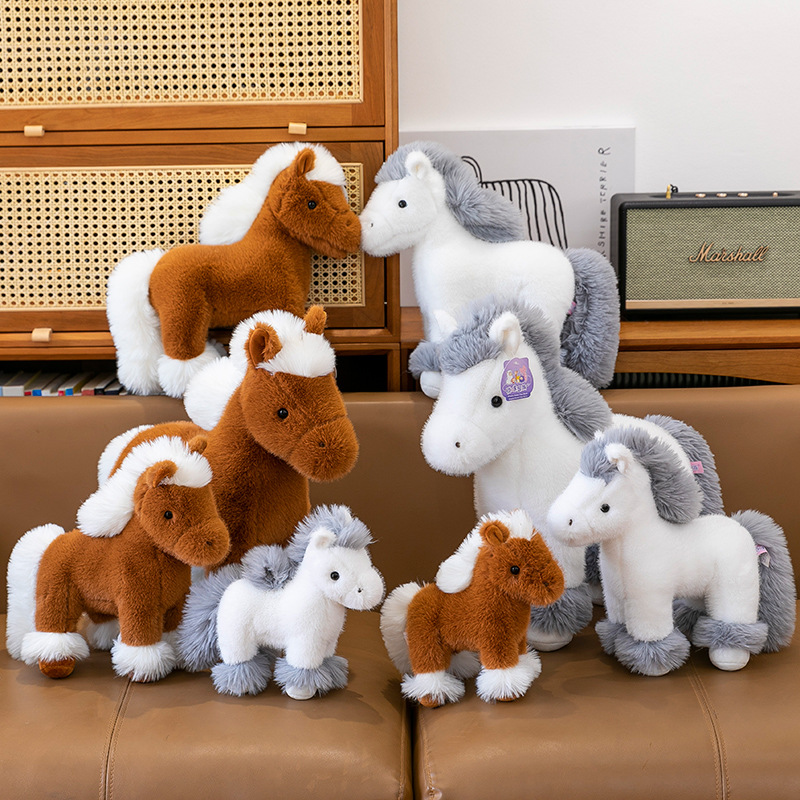 2026 Custom Plush Stuffed Soft Simulated Horse Toy Doll