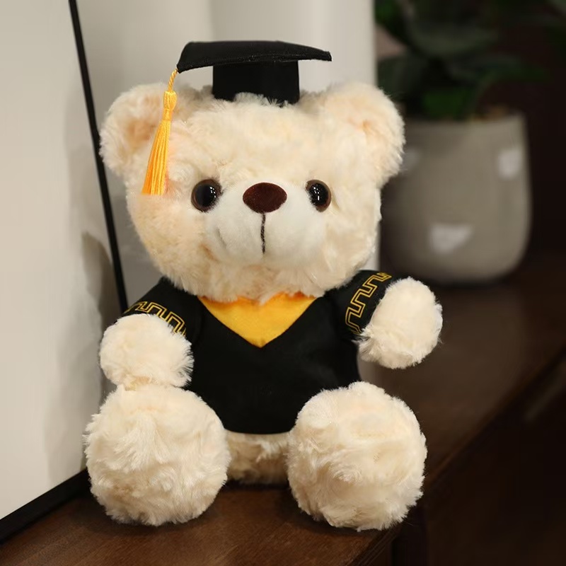 Custom Wholesale Plush Stuffed Soft Teddy Bear Toy Graduation Gift