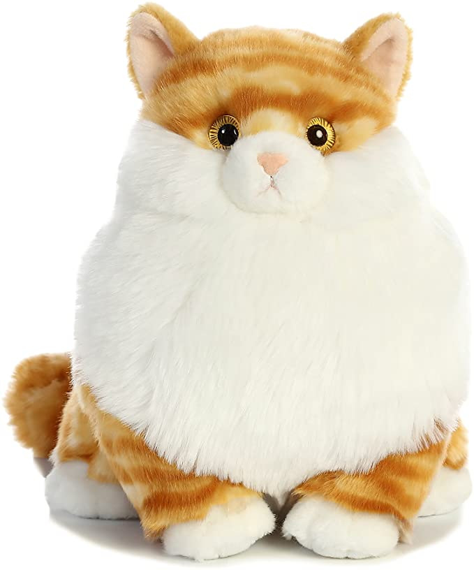 New Design Plush Stuffed Cartoon Sitting Fat Soft Cat Toy Doll
