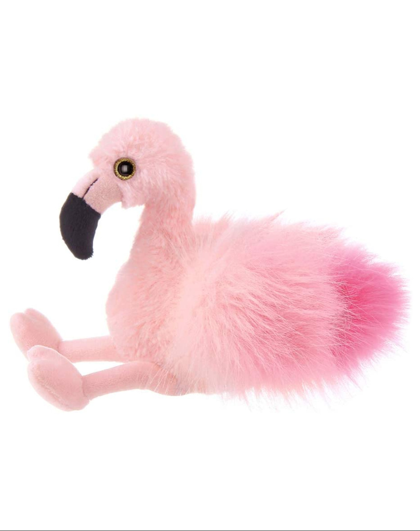 Baby Accompany Toy Plush Stuffed Pink Cartoon Flamingo Doll