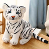 Hot Sale Children Gift Plush Stuffed Simulated White Tiger Toy Doll