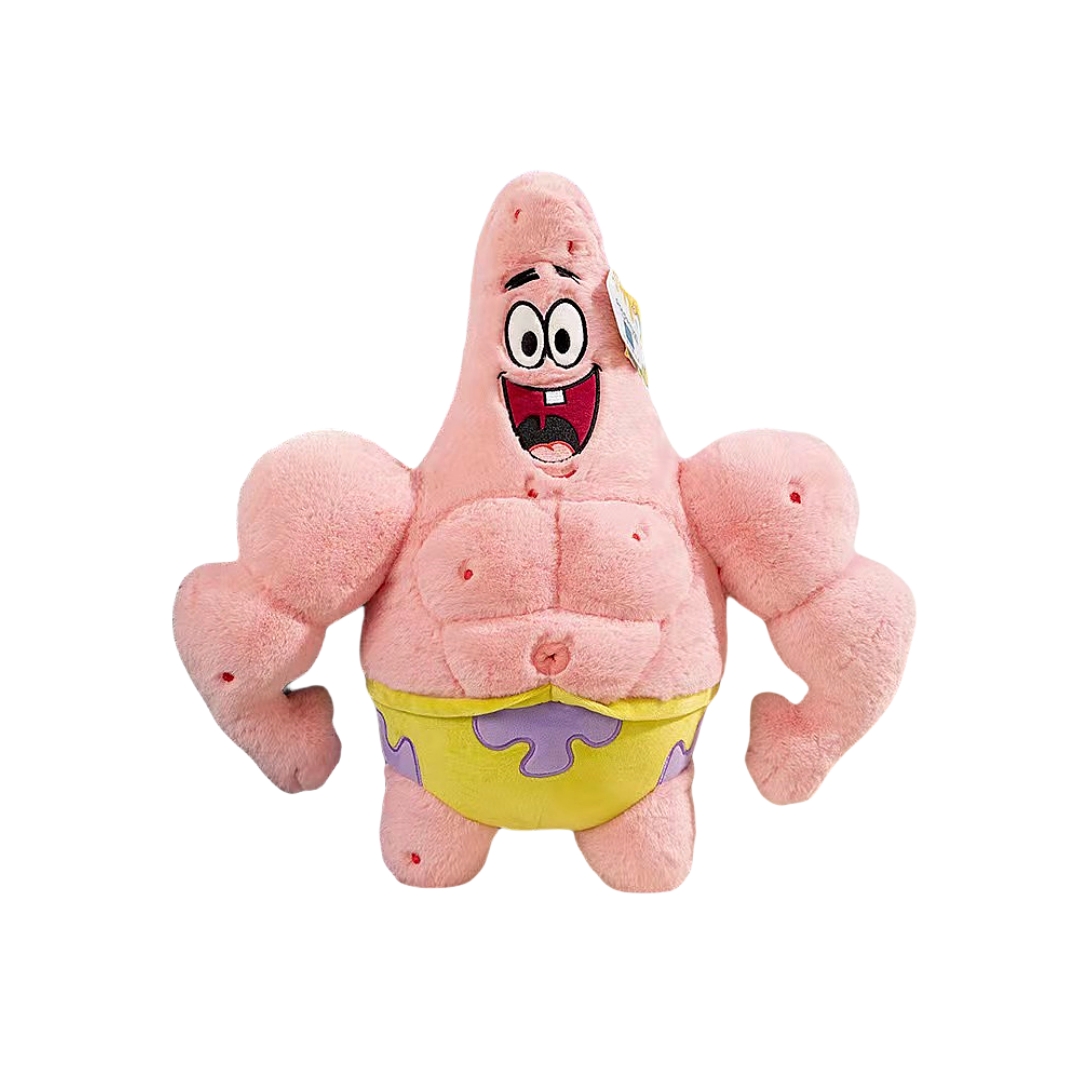 Cartoon Sexy Custom Plush Muscle Sponge Bob Kids Toy