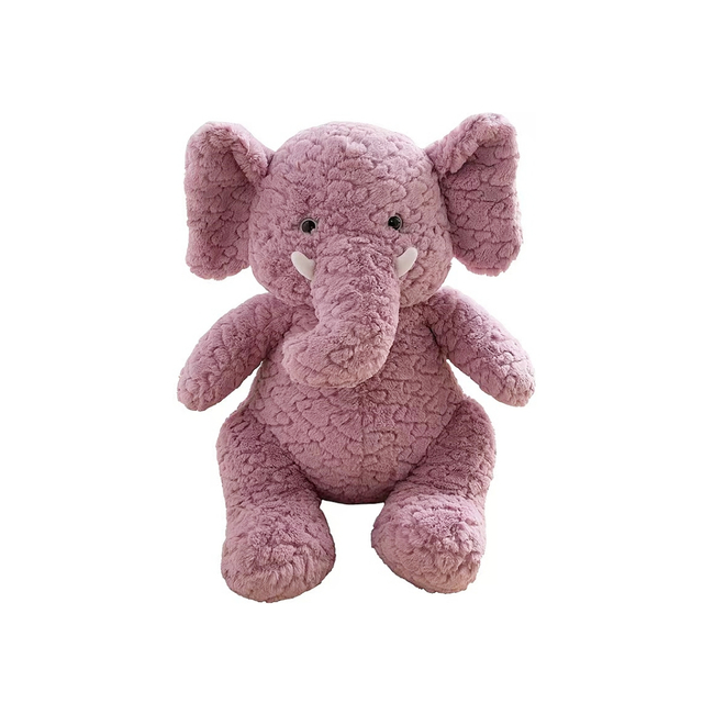 Fluffy Elephant Plush Manufacture Soft Custom Toys
