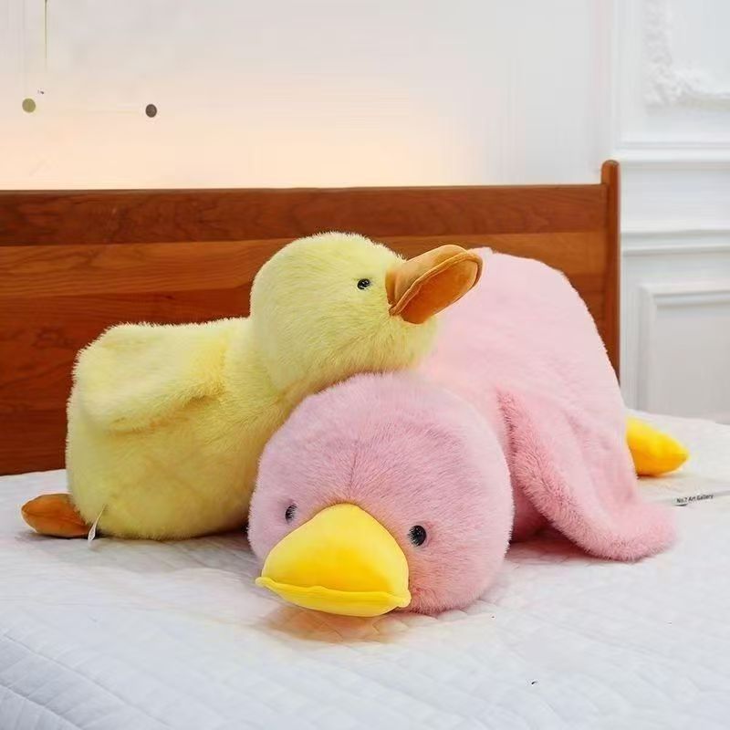 Custom Plush Pillow Soft Cute Duck Animal Toy Doll