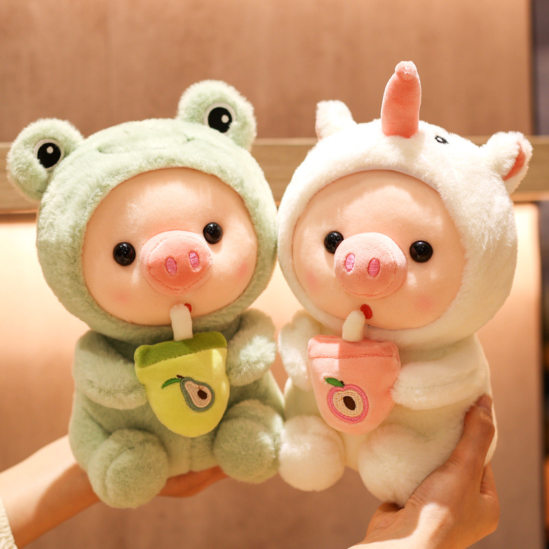 High Quality Custom Plush Stuffed Soft Cute Animal Pig Toy Doll