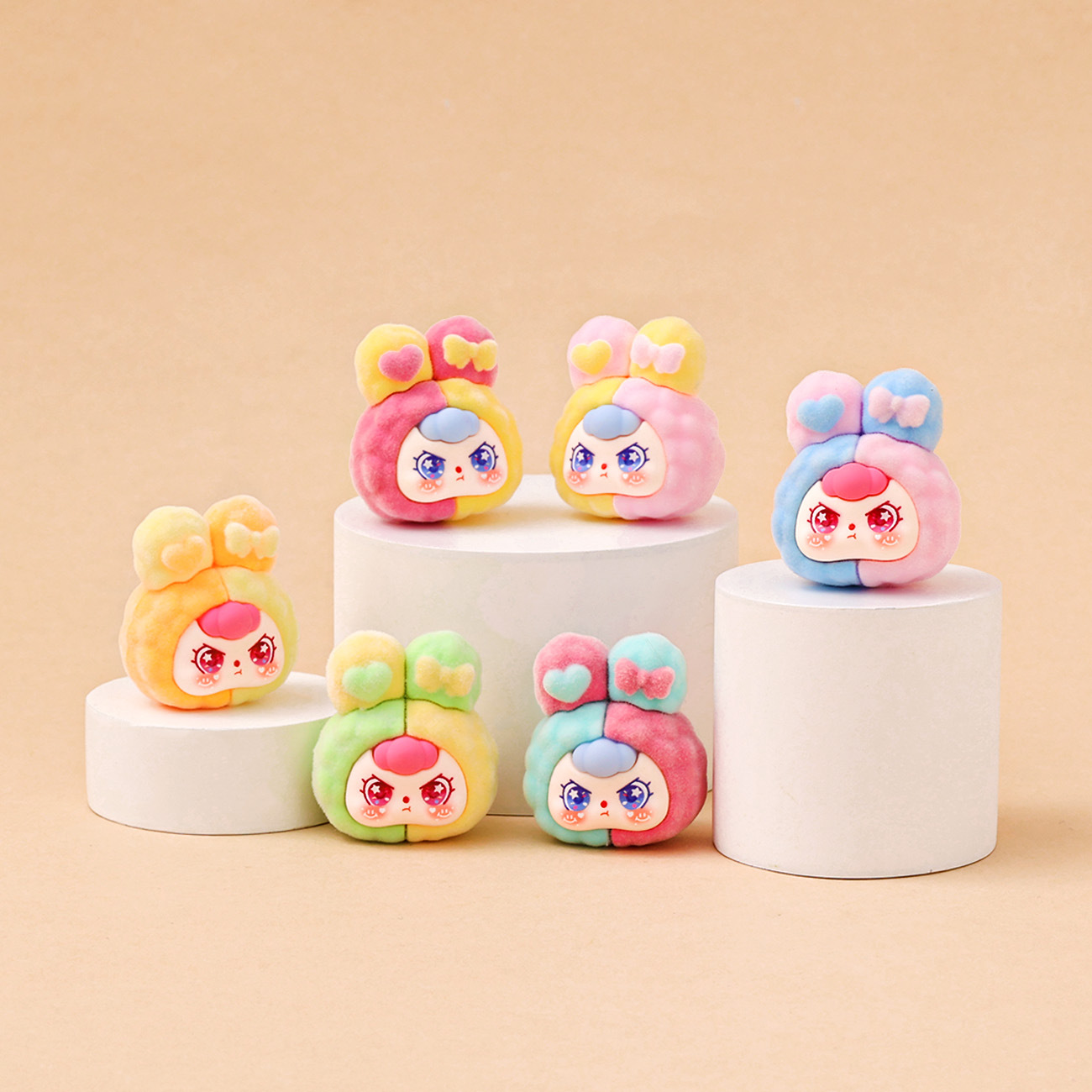 Custom Wholesale Plush Stuffed Cartoon Rabbit Blind Box Toy Gift