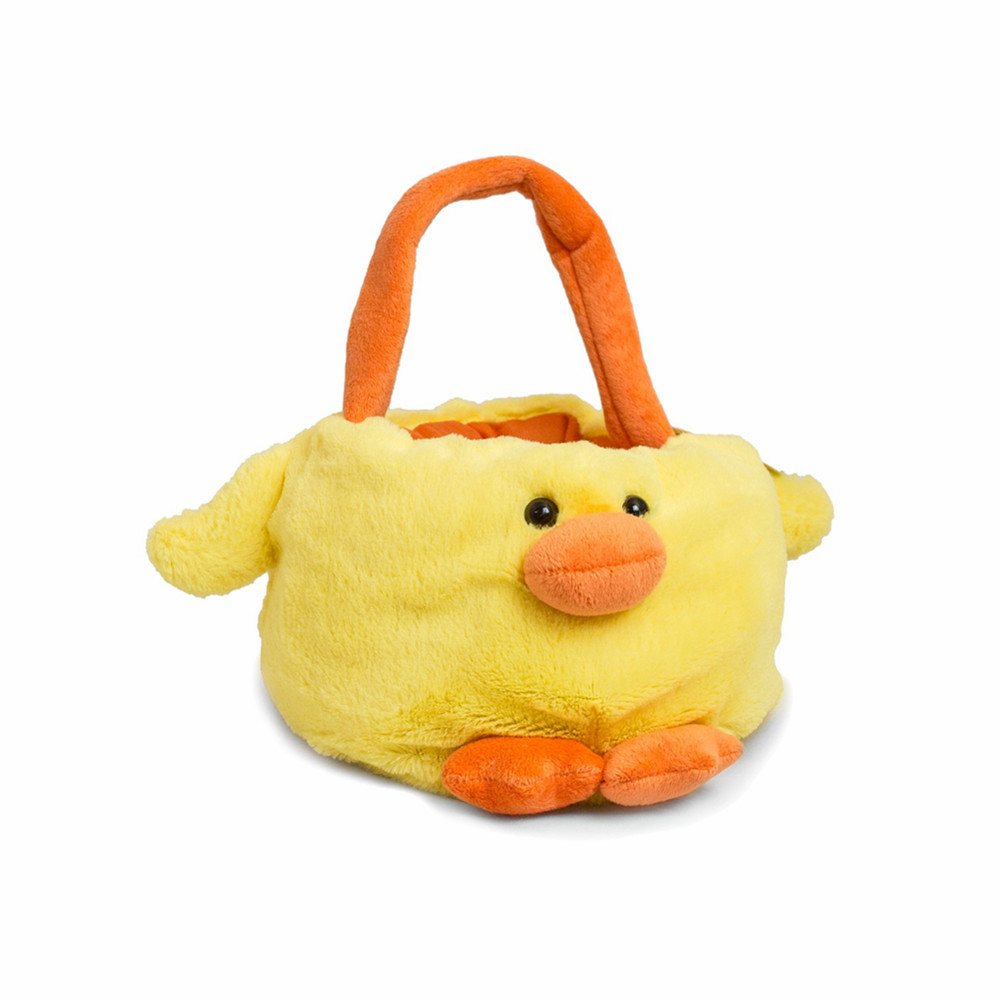 Easter holiday plush animal shape stuffed soft storage basket toy