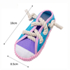 High Quality Pet Plush Shoe Shape Dog Squeaky Chew Rope Toy