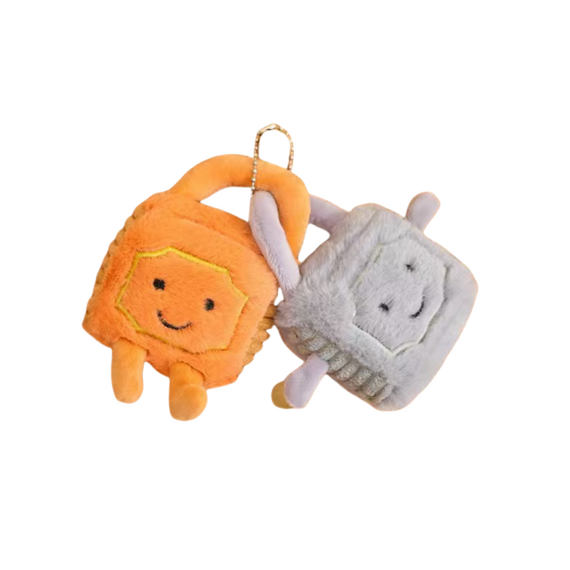 Creative Plush Stuffed Cute Cartoon Love lock Toy Widget Keychain