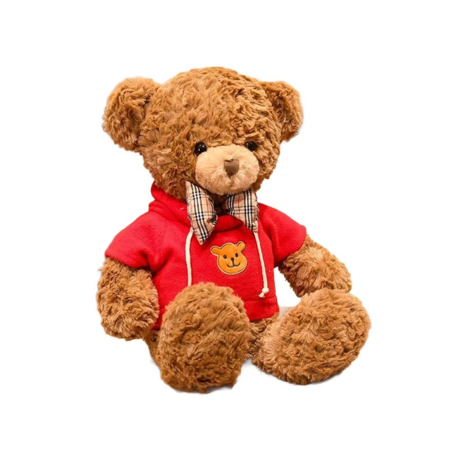 Wholesale Child Toy Plush Soft Furry Teddy Bear Doll Custom Clothes