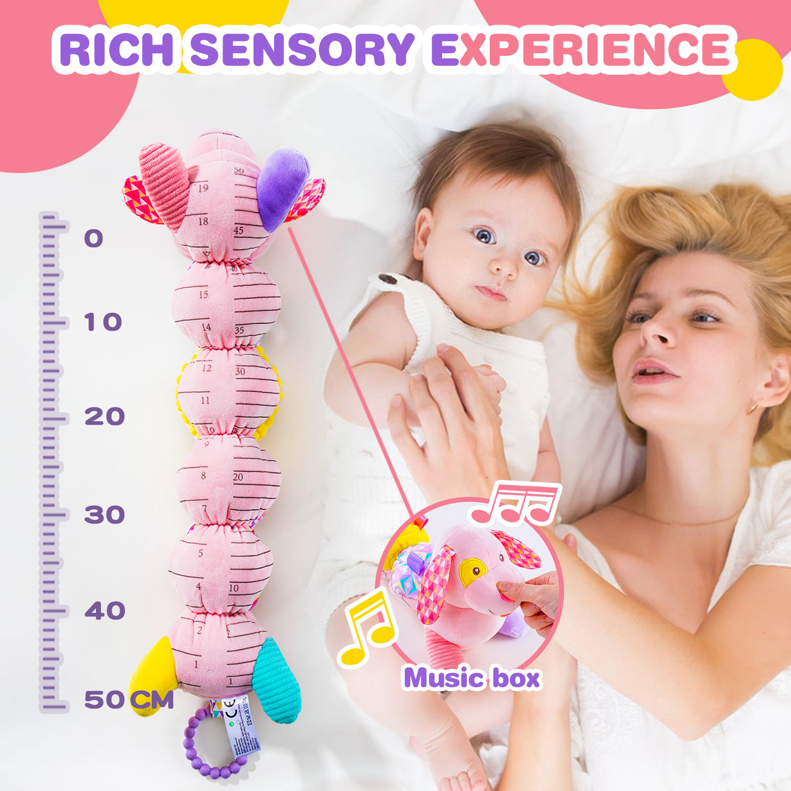 Creative Plush Electric Soft Pink Dog Baby Toy Doll Children Gift