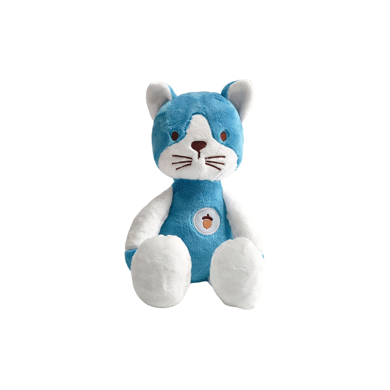 Fluffy Blue Cat Plush Stuffed Custom Wholesale Sitting Animal Mascot To