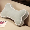 Custom Logo Cushion Plush Stuffed Bone Shape Fluffy Toy Pillow