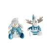 Creative Wholesale Plush Stuffed Cartoon Telescopic Santa Claus Toy Interactive Doll