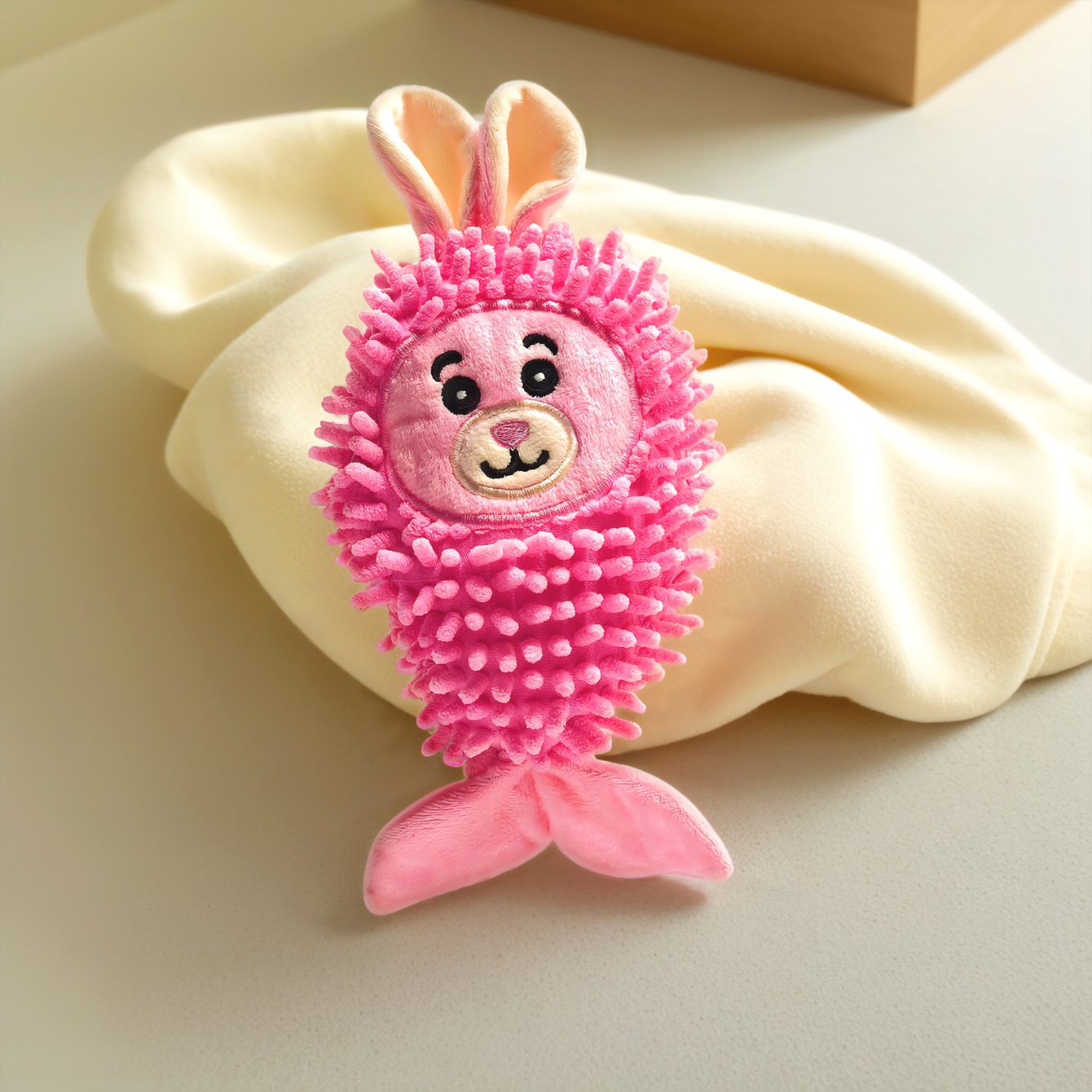 Mermaid Shape Novelty Fluffy Plush Dog Chewy Crinkle Factory Wholesale Custom Pet Toys