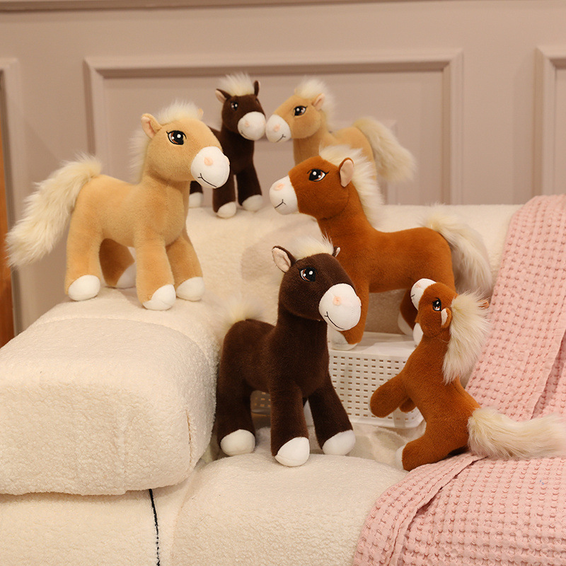 Custom Color Plush Stuffed Soft Animal Horse Toy Doll