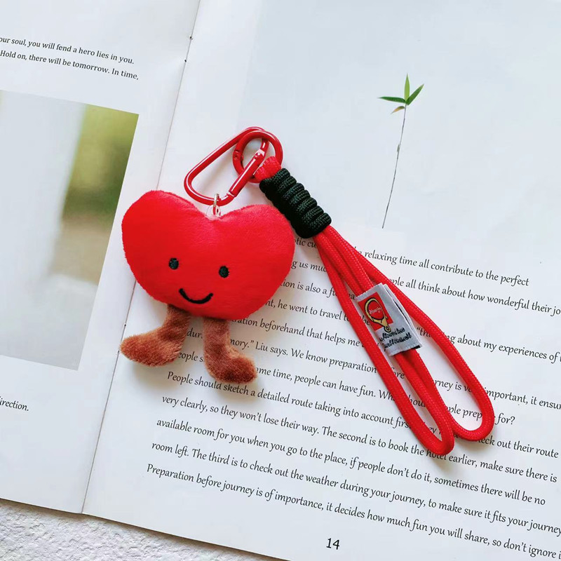 Wholesale Toy Widget Plush Stuffed Soft Love Heart Keyring