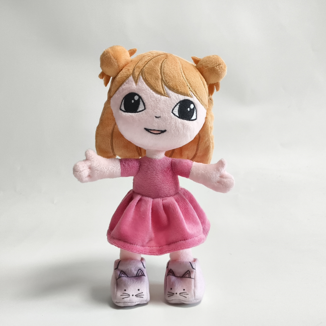 My little pink girl first plush gift mascot factory wholesale OEM soft custom stuffed fairy doll toy