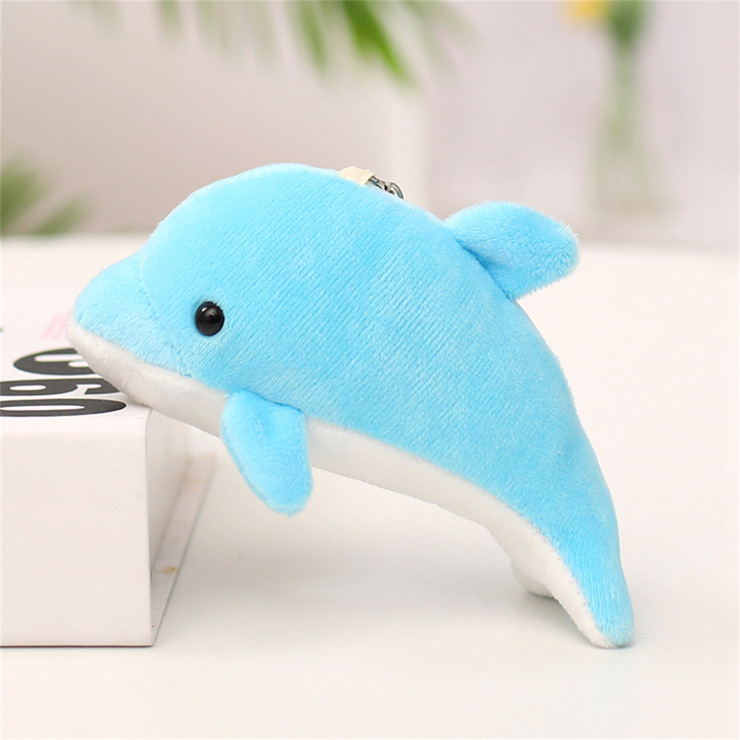 Dolphin Cheap Promotional Soft Stuffed Plush Keychain Mini Toys