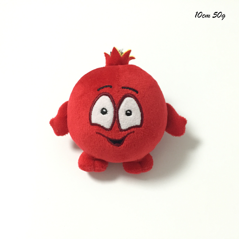 Pomegranate Red 10cm Plush Mini Soft Custom Toys