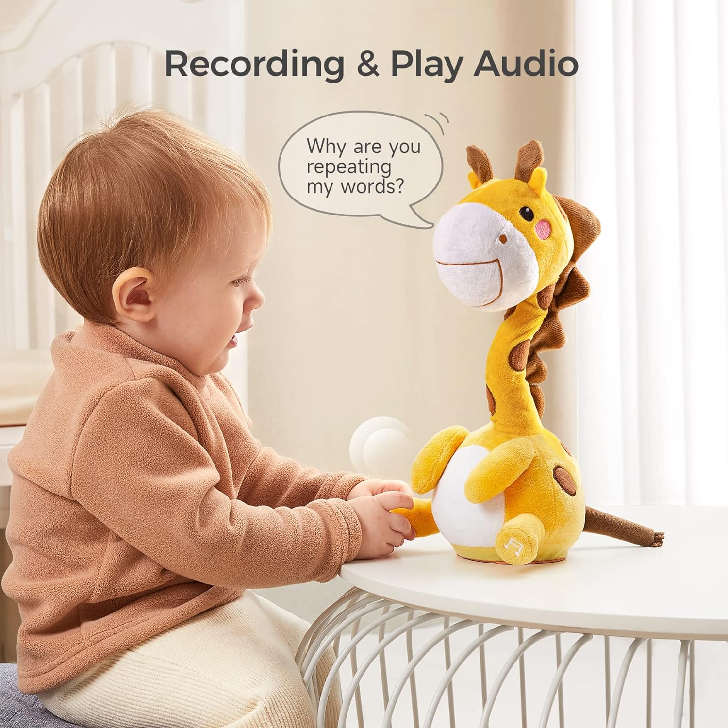 Dancing Talking Giraffe Twisting Electronic Soft Plush Baby Gift Toys