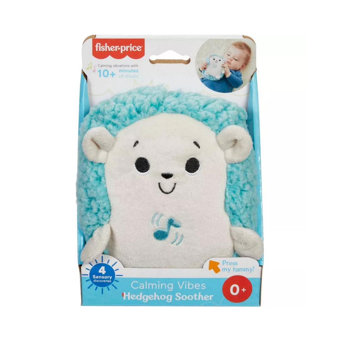 Fisher-Price Calming Vibes Hedgehog Soother Soft Music Plush Baby Toys
