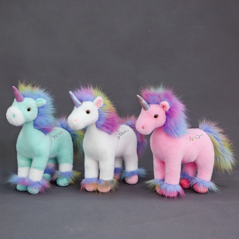 Custom Wholesale Plush Stuffed Cartoon Unicorn Toy Doll