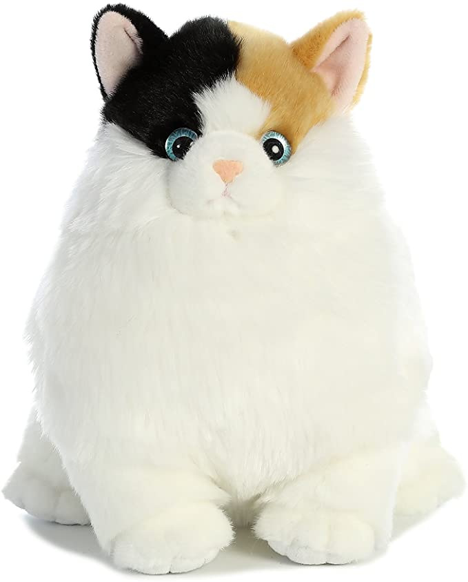 New Design Plush Stuffed Cartoon Sitting Fat Soft Cat Toy Doll