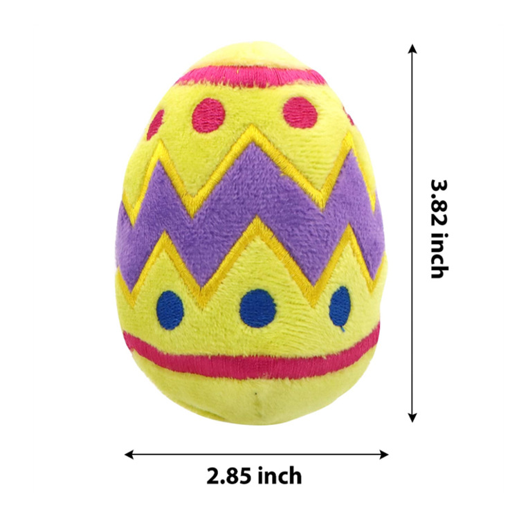 Wholesale Easter Toy Set Plush Stuffed Easter Eggs with Basket