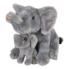 Educational Toy Set Plush Stuffed Animal Mother and Baby Elephant Doll