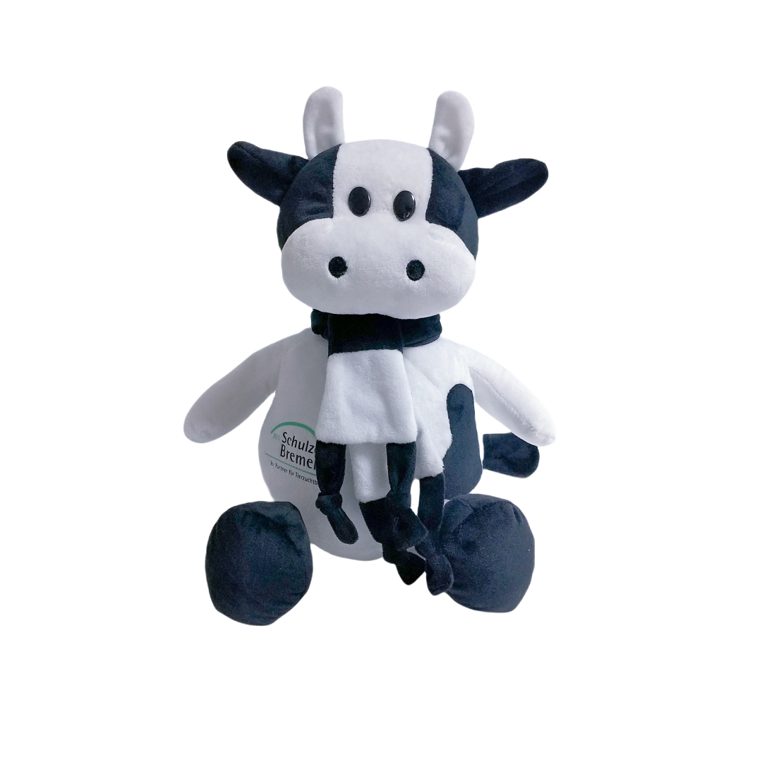 White Sitting Cow Plush Custom Soft Custom Toy