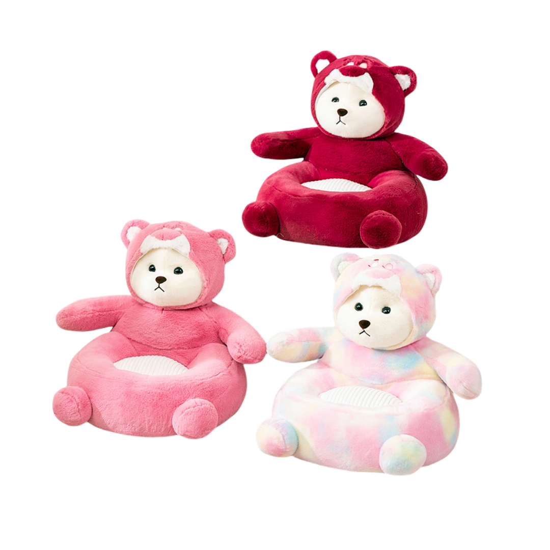 Animal Fluffy Bear Plush Baby Soft Sitting Chair Sofa