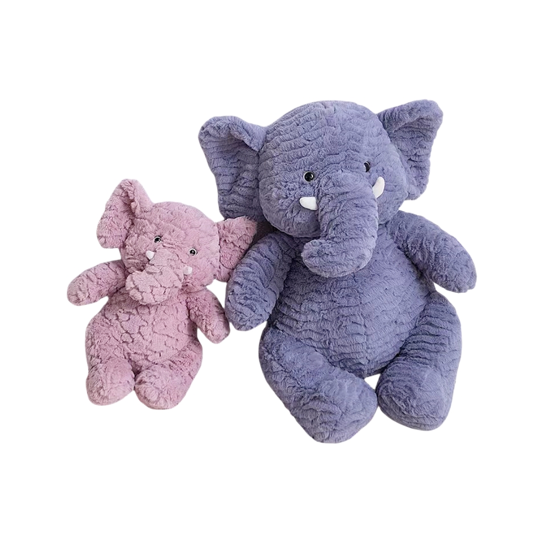 Fluffy Elephant Plush Manufacture Soft Custom Toys