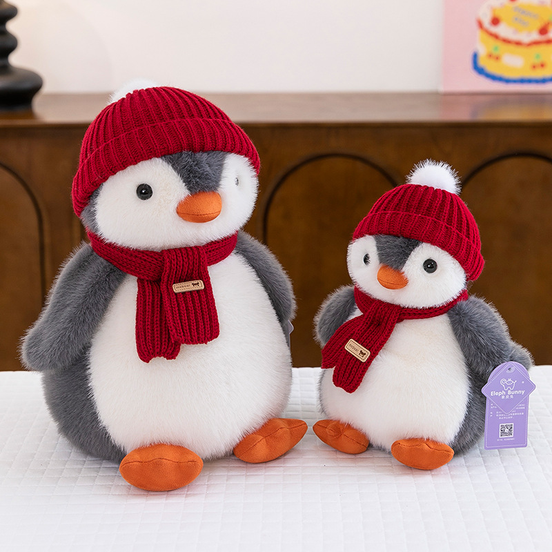 Christmas Plush Stuffed Cute Animal Penguin Toy Doll Holiday Gift