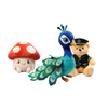 High Quality Embroidery Plush Mascot Stuffed Animal Peacock Toy