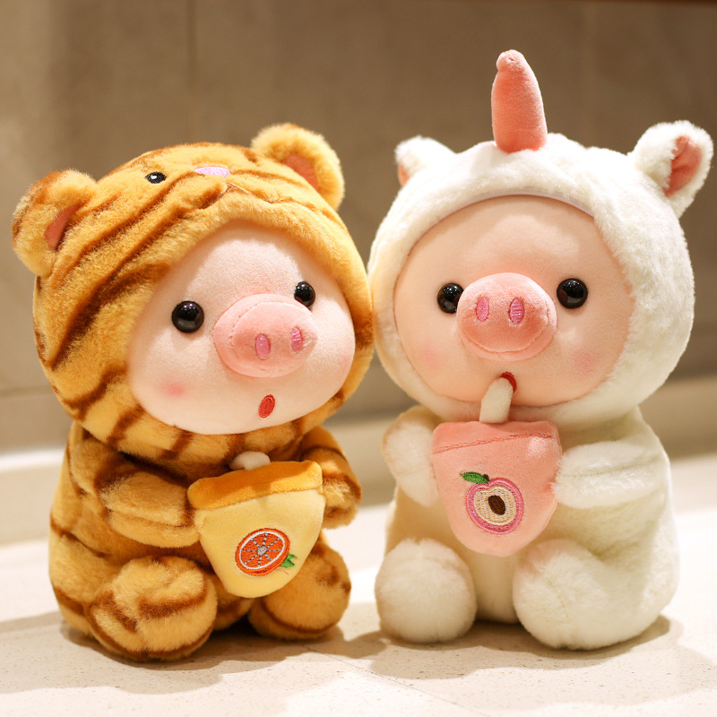 High Quality Custom Plush Stuffed Soft Cute Animal Pig Toy Doll
