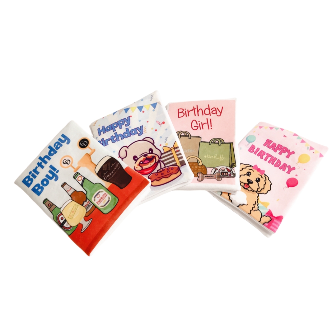 Birthday Cards Creative Soft Crinkle Funny Pet Dog Toys