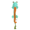 Creative Pet Plush Snake Corduroy Dog Chew Squeaky Rope Toy