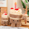 ຂອງຂວັນວັນເດືອນປີເກີດ plush ກາຕູນ stuffed cake ທີ່ສົດໃສ cakea keychain doll