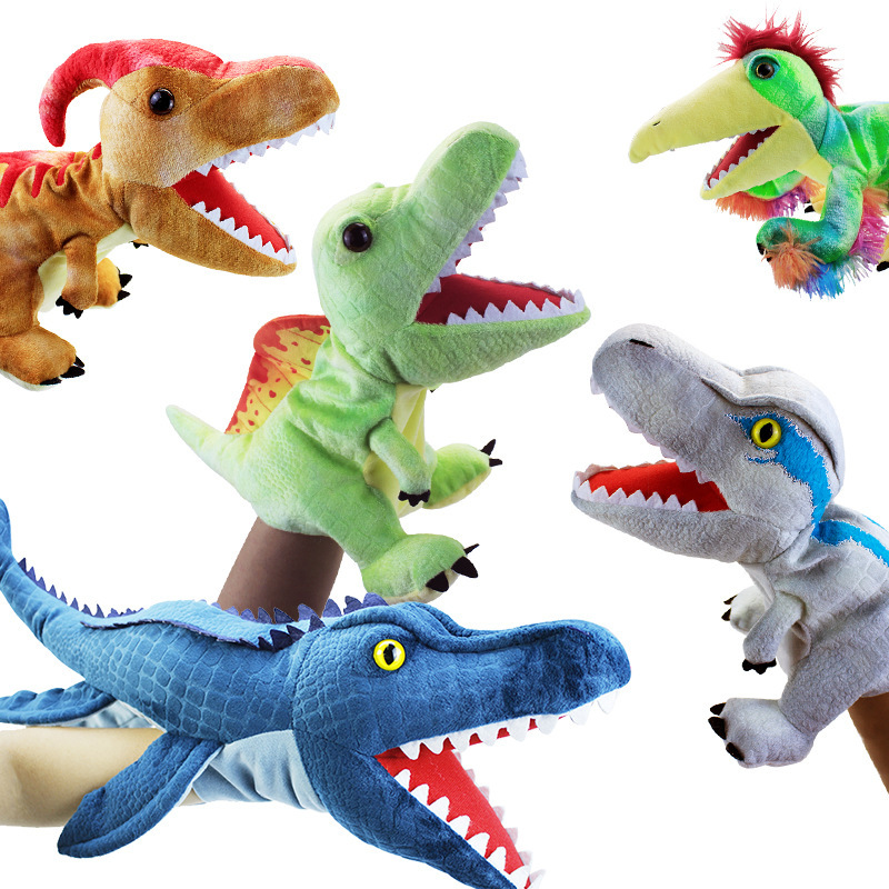 Party Toy Set Plush Stuffed Cartoon Cute Dinosaur Hand Puppet