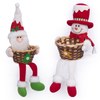 Table Decoration Plush Stuffed Santa Claus Toy Doll Christmas Candy Basket