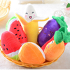 YD-BD011 Fruits Vegetables Creative Custom Plush Pet Gift Soft Squeaky Dog Toy