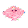 Baby Comforter Soft Soother Blanket with Teether Satin Label Infant Blanket