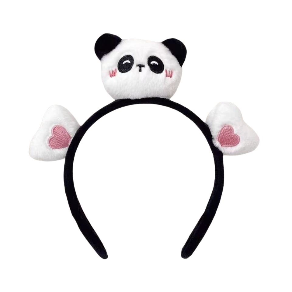2025 Nový příjezd plyšové karikatury Panda čelenka pro děti dekorace