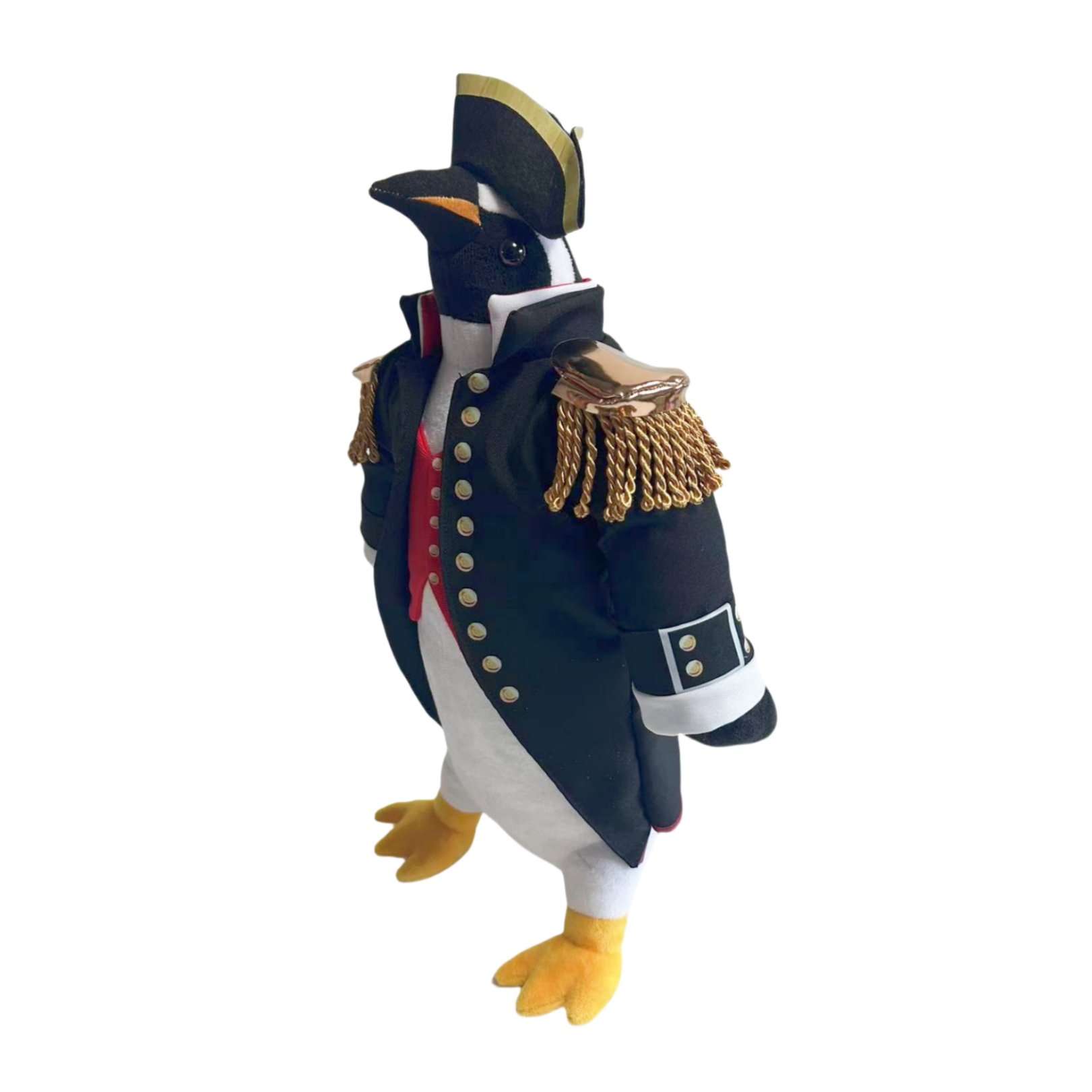 New Arrival Custom Plush Gift Stuffed Cartoon Dressed Penguin Captain Toy Doll