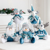 Creative Wholesale Plush Stuffed Cartoon Telescopic Santa Claus Toy Interactive Doll
